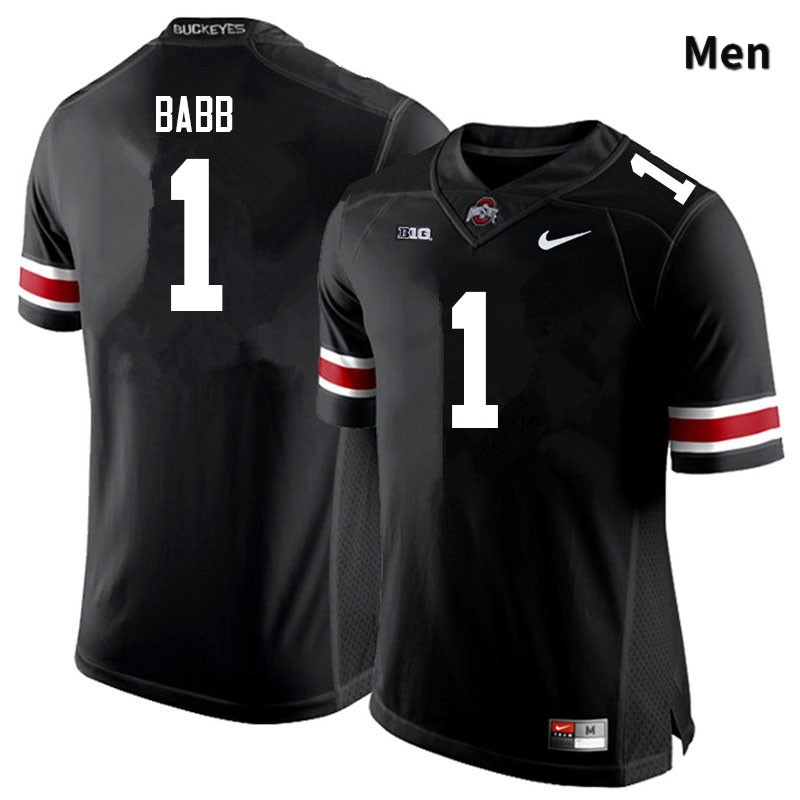 Ohio State Buckeyes Kamryn Babb Men's #1 Black Authentic Stitched College Football Jersey